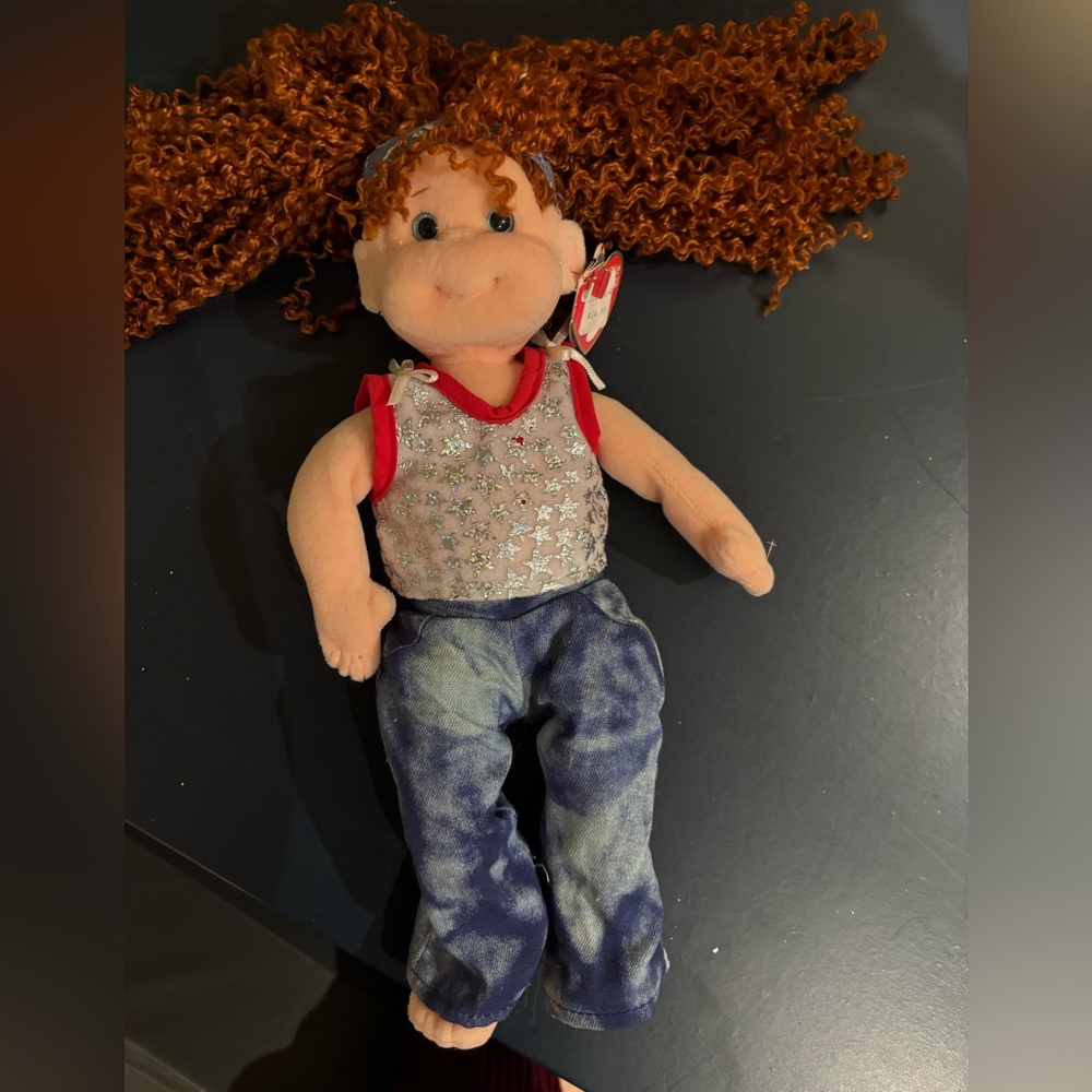 Ty Plush Doll with Red Hair - giggly Gracie